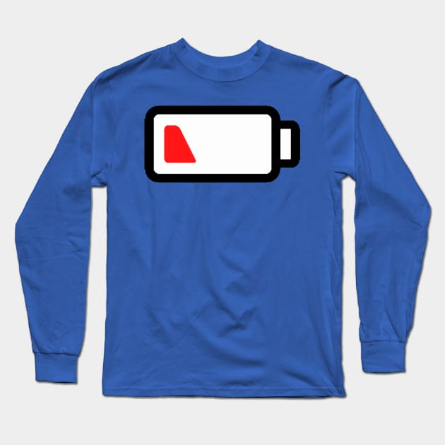 Low Battery Long Sleeve T-Shirt by LuisP96